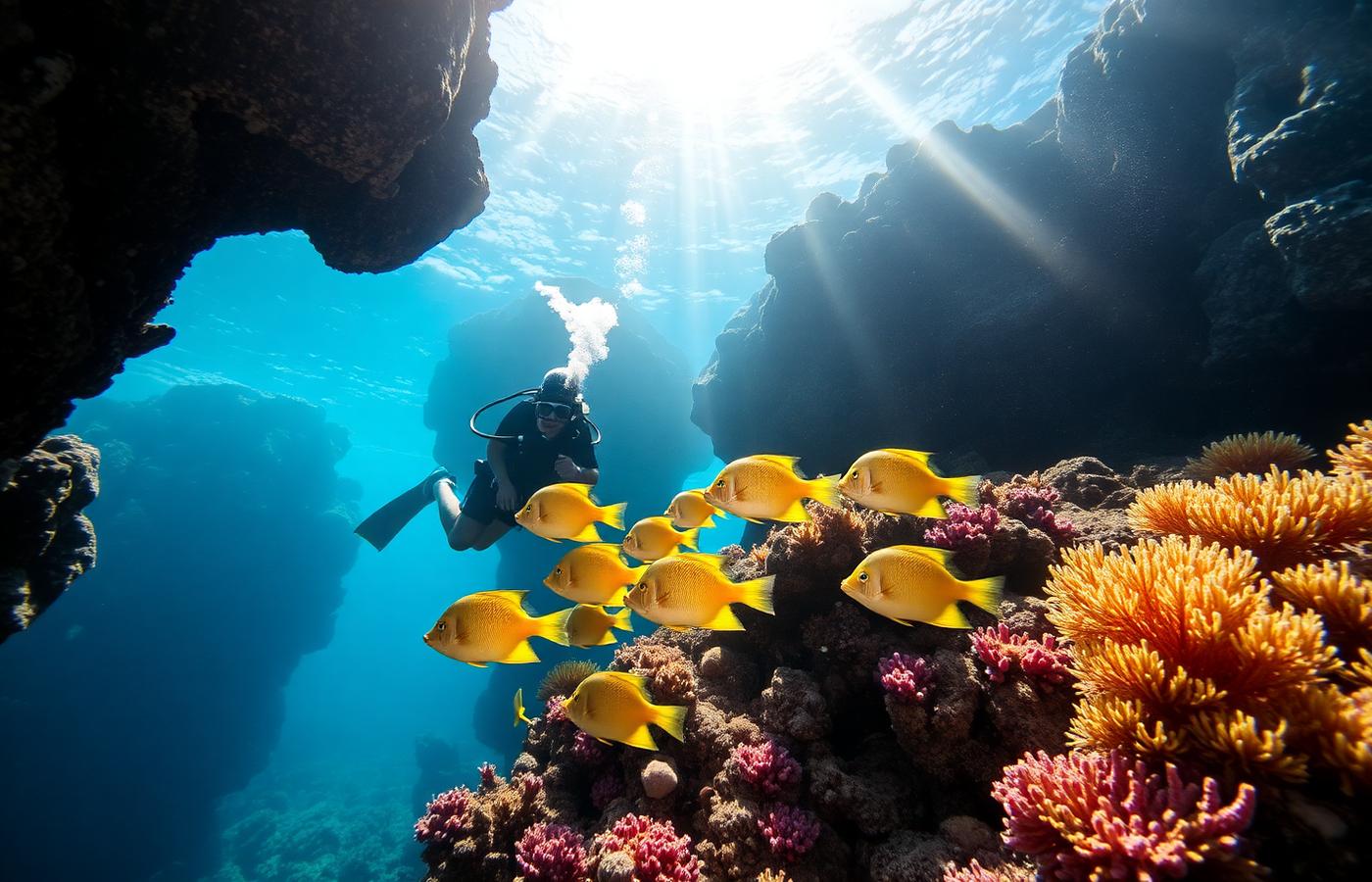 Ilhéu do Desembarcadouro dive site in Madeira